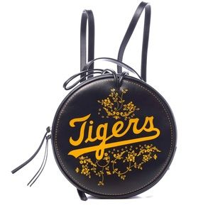 Rare GUCCI Detroit Tigers Round Backpack Bag Black